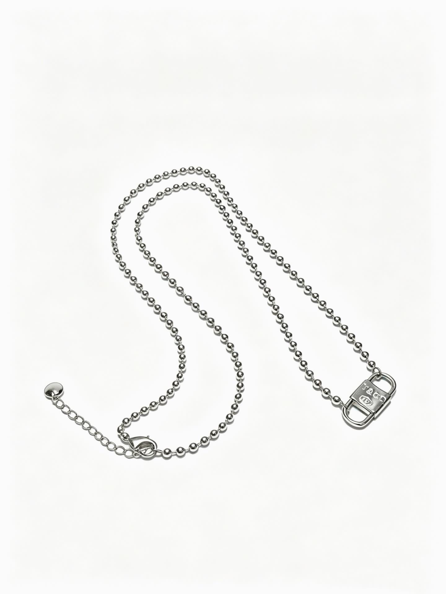 Tiffany & Co. Sterling Silver Beaded Necklace
